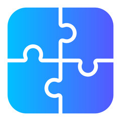 Fototapeta premium problem solving gradient icon