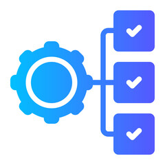 project management gradient icon