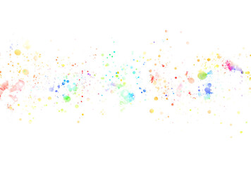 背景素材_水彩スパッタリング_カラフル