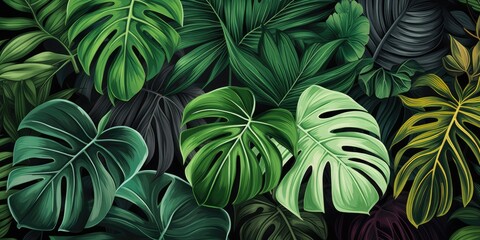 tropical plant art