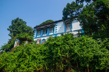 Fototapeta na wymiar Fontainhas colony in Goa