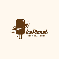 Ice cream shop logo