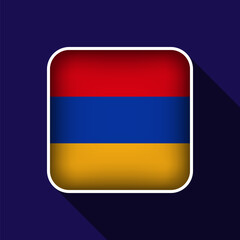 Flat Armenia Flag Background Vector Illustration