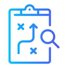 strategic plan gradient icon