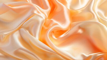 Pastel orange, peach, & custard silk background 