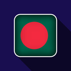 Flat Bangladesh Flag Background Vector Illustration