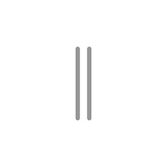 icon alphabet I illustration design trendy