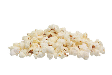 Heap of delicious popcorn on transparent background png