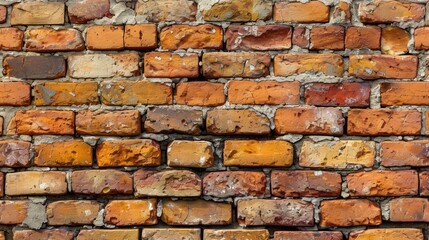 Obraz premium Brown brick wall texture background, red brick wall texture background. Brickwork and stonework flooring interior rock old 