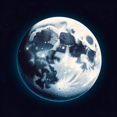 the moon a realistic 
