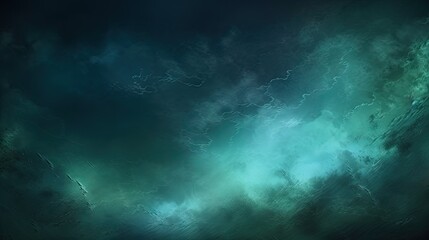 Fototapeta na wymiar A dark blue and green abstract background suitable for web design, social media posts, presentations, and digital artwork. This asset creates a modern and soothing visual impact.dark green clouds