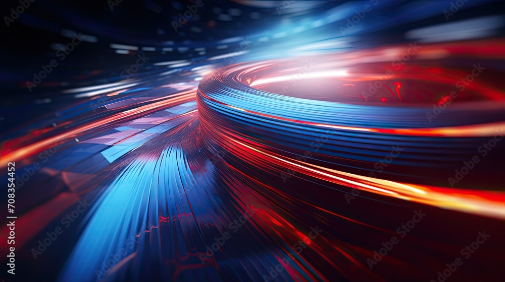 Poster abstract background light trails curve distortion perspective