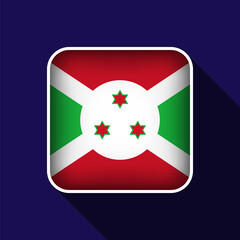 Flat Burundi Flag Background Vector Illustration