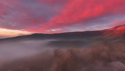 Fototapeta premium Red sky at the morning