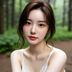 Beauty image of Asian woman(South Korea)	