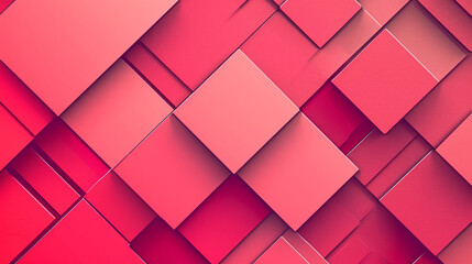 Cherry red & bubblegum pink abstract background vector presentation design. PowerPoint and business background.