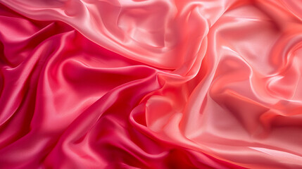 Fototapeta premium Cherry red & bubblegum pink silk background