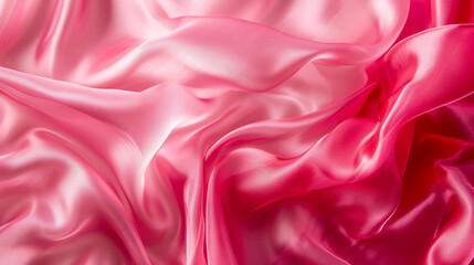 Fototapeta premium Cherry red & bubblegum pink silk background