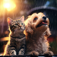"When cat and dog are friend" photo