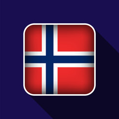 Obraz premium Flat Norway Flag Background Vector Illustration