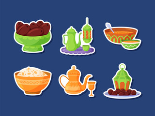 Fasting Month Ramadan Iftar Sticker Collection