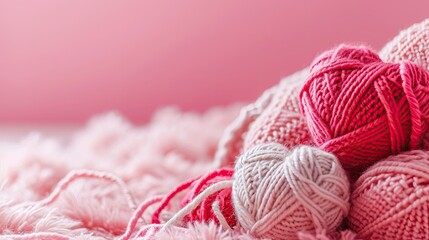 Fototapeta na wymiar A Picture of a Crocheted Cute Heart, Ai Generated