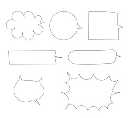 シンプルなふきだし