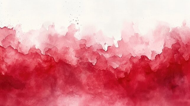 red watercolor  background, abstract red Watercolour painting soft textured, red Wave pattern watercolor