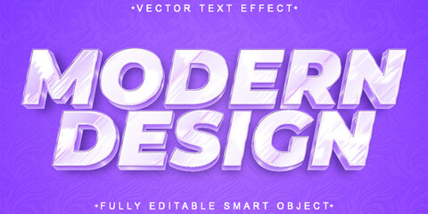Shiny Soft Purple Modern Design Vector Fully Editable Smart Object Text Effect