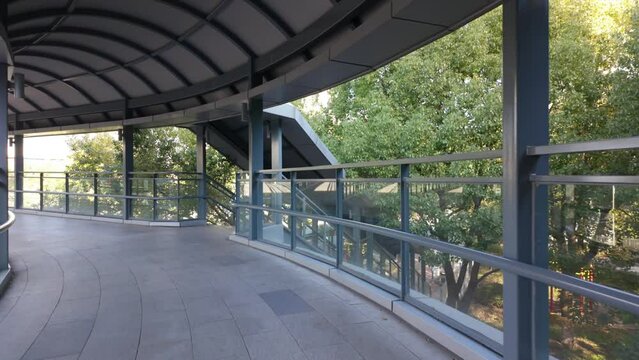 Outdoor urban road overpass transportation
