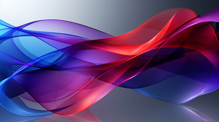 Abstract wavy shapes in colourful line curve motion graphic style - obrazy, fototapety, plakaty
