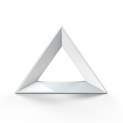 3d model of triangle on white background