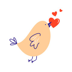 Cartoon romantic love Valentines day elements and stickers. Heart shape, sweets, cake and flowers vector symbol. Valentines day romantic objects. Box with diamond ring, envelope with letter