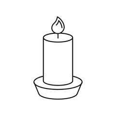 Monoline Easter Candle