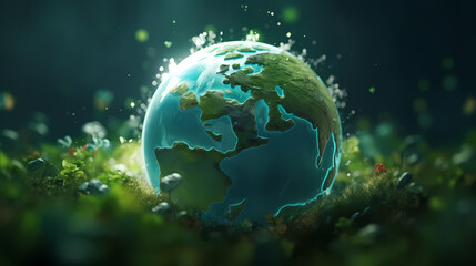 Fototapeta na wymiar Environmental protection background, world environment day background, protect the environment