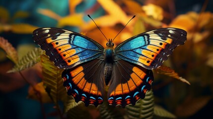 Grace in Flight: Macro of a Butterfly's Splendor