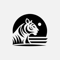 minimalist and modern lion t-shirt and sticker illustration designs, inspiration for brands and products