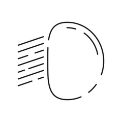 Car dashboard sign line icon. Vector airbag, warming, engine, warning signs. Outline style icon design isolated on a white background