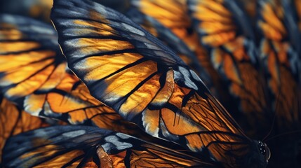 Intricate Intricacies: Closeup of a Butterfly's Wings