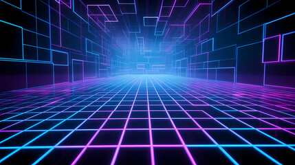 Data technology futuristic illustration, technology background