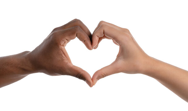 hands forming a heart shape - isolated on transparent backgroun