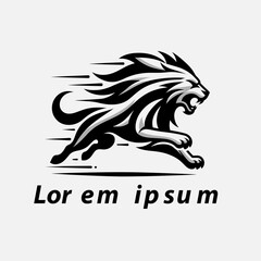 minimalist and modern lion t-shirt and sticker illustration designs, inspiration for brands and products