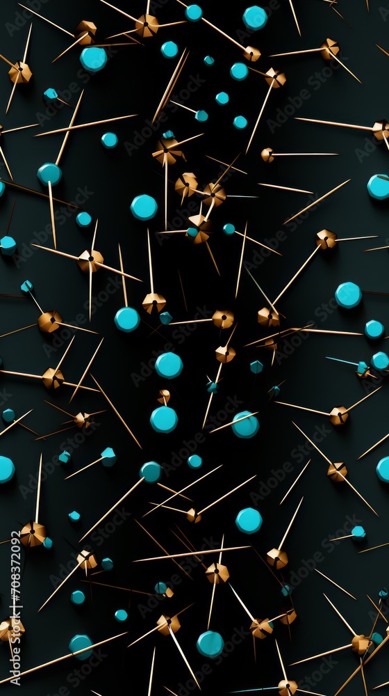 Poster Chaotic Screw Array Generative AI