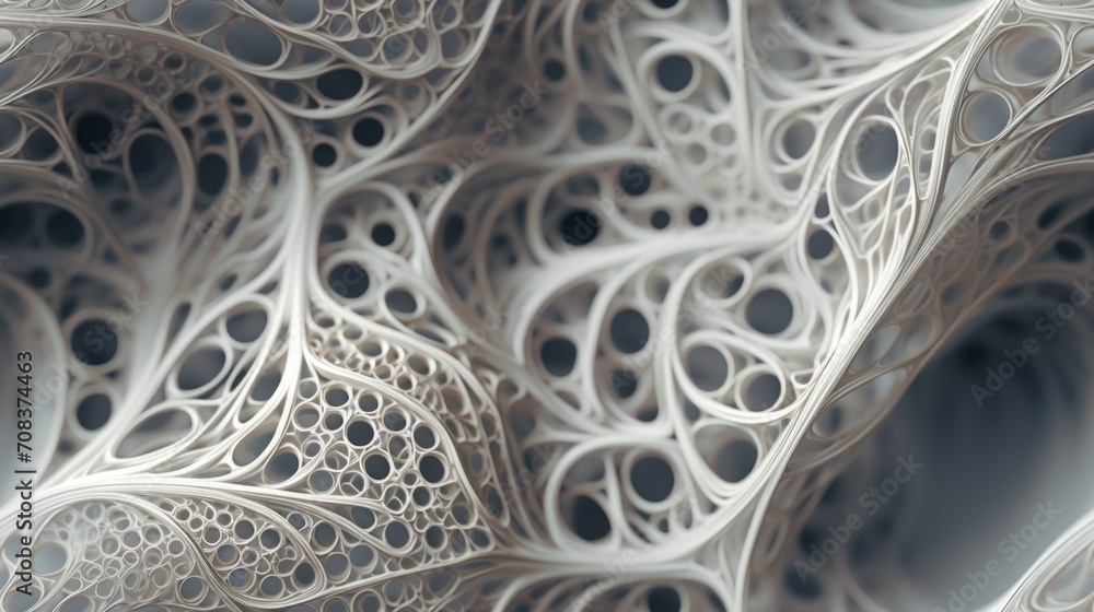 Poster fine and delicate lace-like texture. generative ai