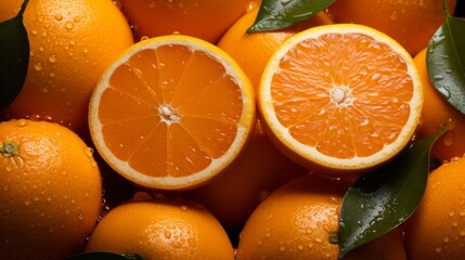 Lush Orange Texture Generative AI