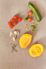 fresh vegetables on the table