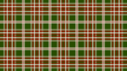 Green and red plaid checkered pattern background
