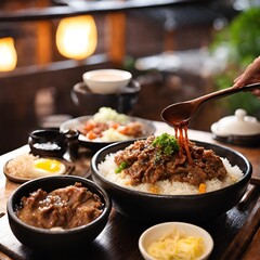 Korean Bulgogi Pork Rice - 1