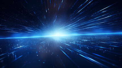 Obraz premium Abstract line art background, technological background