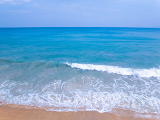 Tropical sea beach landscape blue sky white clouds background,Summer sea beach background